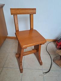 2 sedie legno massiccio 