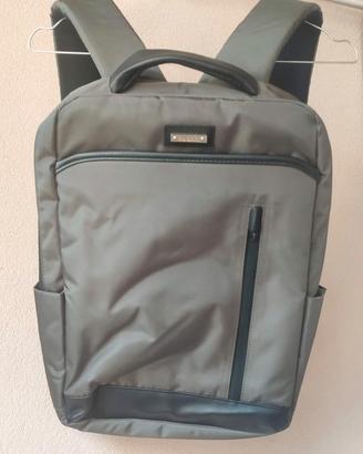 Zaino porta PC 15'' grigio in poliestere Baldinini