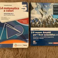 libri matematica e fisica 5’ anno