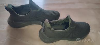 Sneakers slip on army green verde militare