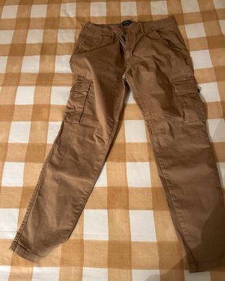 Pantaloni con tasconi Boombogie tabacco  tg 36 50