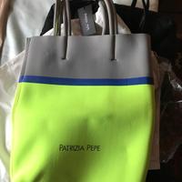 Borsa Patrizia Pepe verde fluo