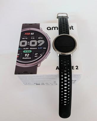 Amazfit Active 2 Smart Watch round nero