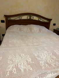 Coperta in cotone all'uncinetto. Pezzo unico