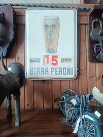 orologio birra peroni originale vintage 