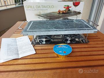 Grill Da Tavolo - Pietra Ollare Rettangolare.
