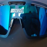 Scicon Aerowatt nero lucido/blu specchiato