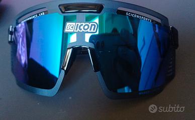 Scicon Aerowatt nero lucido/blu specchiato
