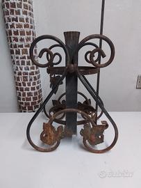 versatoio per magnum in ferro battuto vintage 