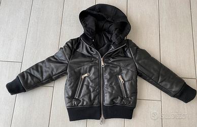 Bomber bambino in pelle