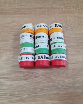 12 overgrip forati vari colori  per tennis e padel