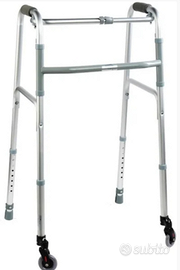 Deambulatore pieghevole in alluminio