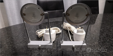 2 lampade da fissare sui mobili