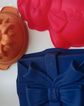 3 stampi silicone cucina 