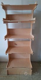 Espositore in legno ad incastro/Scaffale libreria