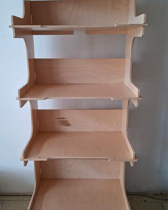 Espositore in legno ad incastro/Scaffale libreria