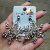 Orecchini pendenti Cubic Zirconia"fiocco di neve"