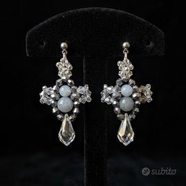 Orecchini Vintage Artigianali Cristallo Swarovski