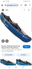 canoa gonfiabile Savylor 2 posti come nuova