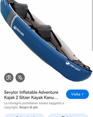 canoa gonfiabile Savylor 2 posti come nuova