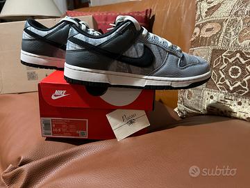 Scarpe Nike dunk low grigio nero - tg. 42,5