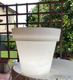 Porta vaso in polietilene bianco trasparente