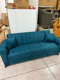 Divano duca ottanio con cassettone e funzione lett