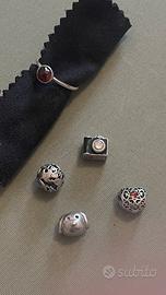 Pandora charms e anello