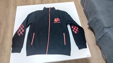 Felpa nera zip Malossi