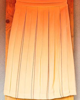 Gonna midi gialla vintage anni '70