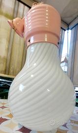 Lampada Sospensione "Idea" VESOI Anni '80  Vetro M