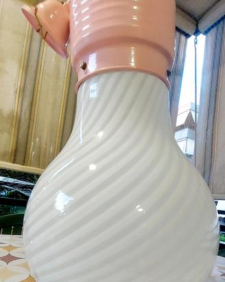 Lampada Sospensione "Idea" VESOI Anni '80  Vetro M