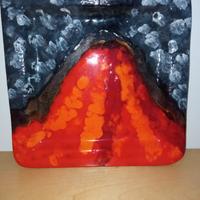 Quadro in ceramica dipinto a mano 