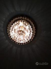 Lampadario plaffoniera pendenti cristallo