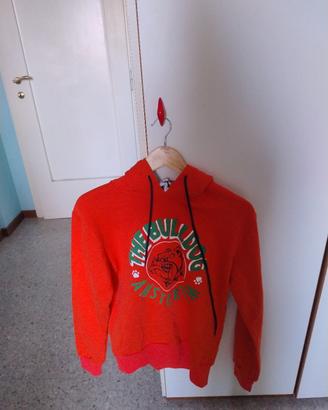 felpa con cappuccio 100% cotone