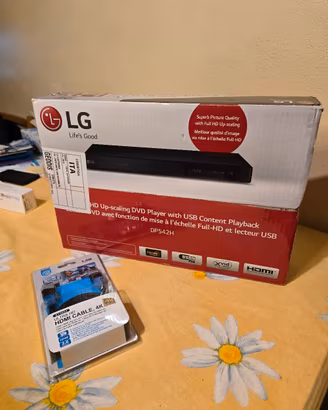 Lettore DVD LG DP542H  + cavo  HDMI 4K  ExtraStar 