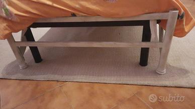 letto singlo in fero battuto