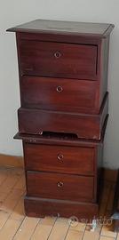 Coppia di Comodini in Legno Massiccio