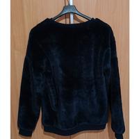 maglione in pelo blu
