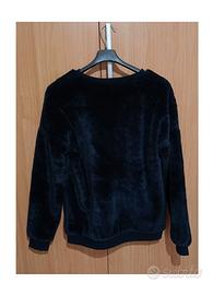 maglione in pelo blu
