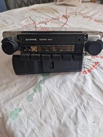 Autoradio epoca autovox FM stereo alfa romeo logo