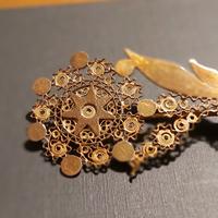 Spilla antica Sarda in oro 18