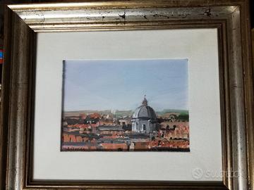 Quadro a olio italiano seconda metà del '900