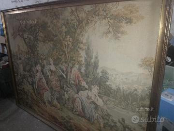 Dipinto in tela stile Arazzo con immagini del 700