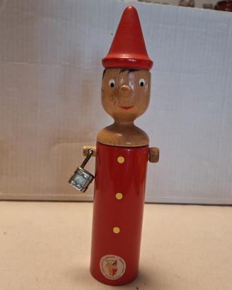 Salvadanaio Pinocchio con lucchetto e chiavetta