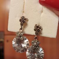 Orecchini argento e zirconi 