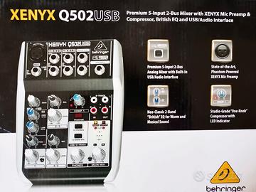 MIXER BEHRINGER XENYX USB CON PHANTOM POWER
