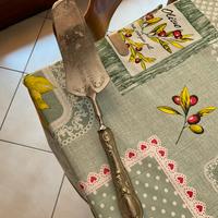 Paletta x dolci in argento vintage decorata