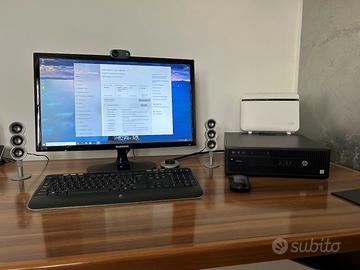 Computer PC desktop completo HP - Monitor Samsung