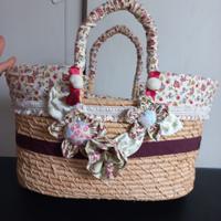 Borsa o cesto in paglia 